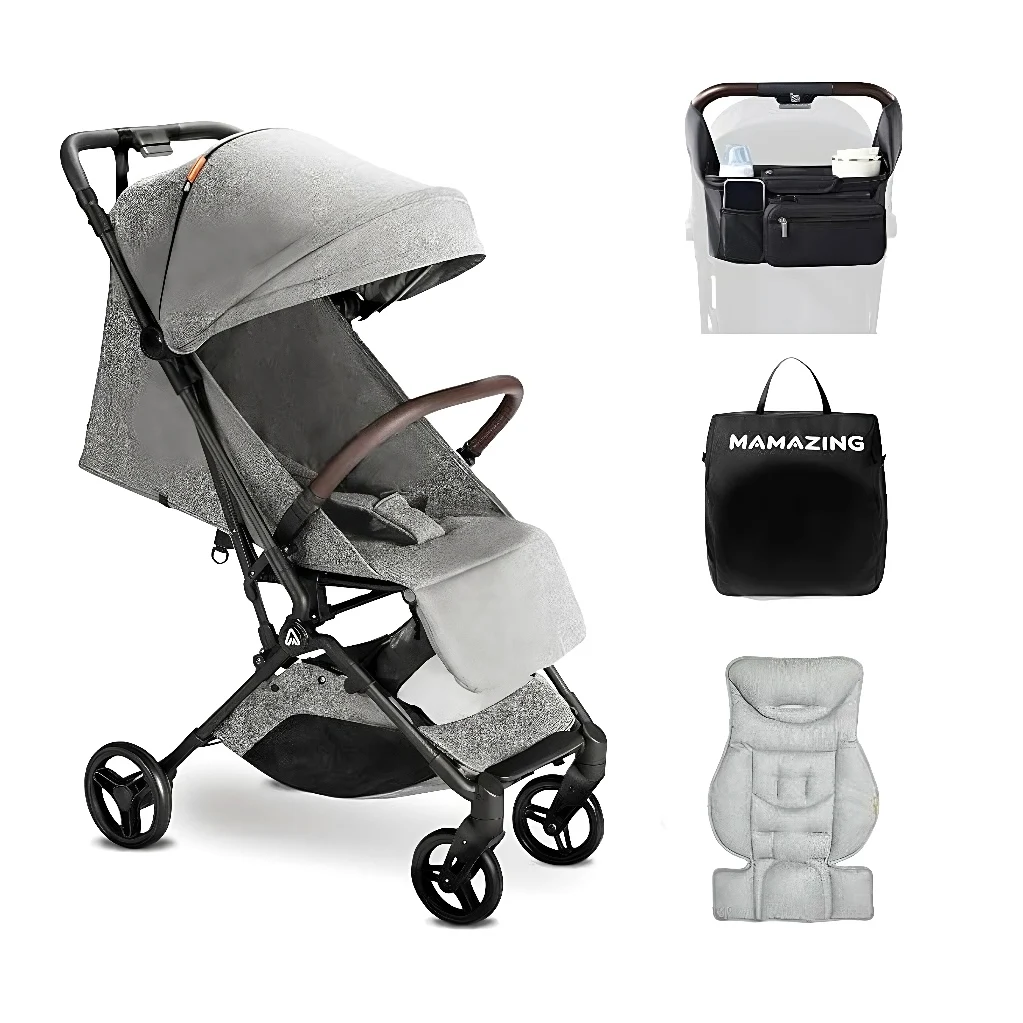 MAMAZING Ultra Air Airplane Stroller Lightweight 11.6lbs Carbon Fiber Frame Easy Fold w/Organizer for Toddlers (GREY)
MAMAZING Ultra Air Airplane Stroller Lightweight 11.6lbs Carbon Fiber Frame Easy Fold w/Organizer for Toddlers (GREY)
