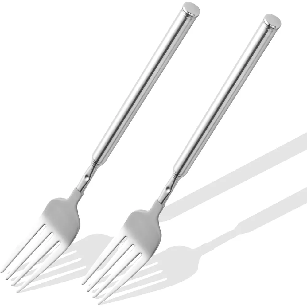 【2 PCS】Extendable Fork , Expandable Forks, Extended/Extending/Extend Extension from 8.7 to 25.4 Long, Stainless Steel
【2 PCS】Extendable Fork , Expandable Forks, Extended/Extending/Extend Extension from 8.7 to 25.4 Long, Stainless Steel