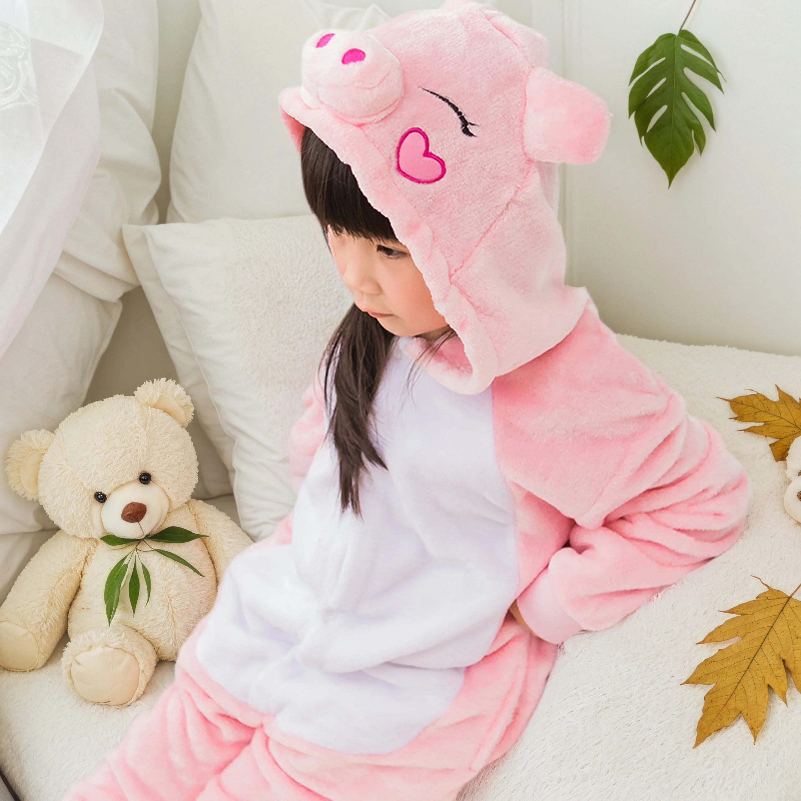 Pig Onesie Kids Winter Pajama Flannel Animal Anime Kigurumi One Piece Boy Girl Sleepwear Hooded Family Christmas Clothes Set
Pig Onesie Kids Winter Pajama Flannel Animal Anime Kigurumi One Piece Boy Girl Sleepwear Hooded Family Christmas Clothes Set