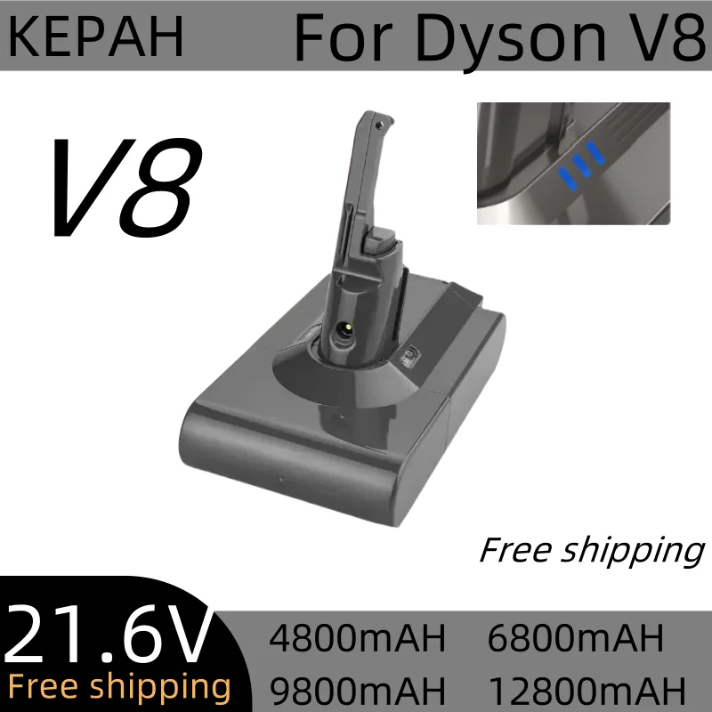 21.6V 9.8AH Batterie for Dyson V8 SV12 DC62 SV11 sv10 Handheld Vacuum Cleaner battery Rechargeable Battery V8 Fluffy YH5
21.6V 9.8AH Batterie for Dyson V8 SV12 DC62 SV11 sv10 Handheld Vacuum Cleaner battery Rechargeable Battery V8 Fluffy YH5