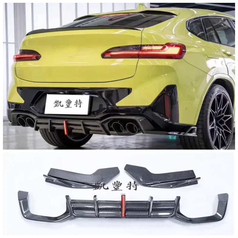For BMW X3M X4M F97 F98 22-24 Real Carbon Fiber Car Rear Bumper Lip Diffuser Spoiler Exhaust Cover Body Kit (With LED Light)
For BMW X3M X4M F97 F98 22-24 Real Carbon Fiber Car Rear Bumper Lip Diffuser Spoiler Exhaust Cover Body Kit (With LED Light)