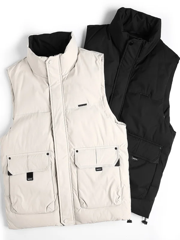 Warm Casual Men's ort down Vest Pure Color Stand Collar Workwear Sle Spor Outerwear Jaet Youth Polyester Fiber
Warm Casual Men's ort down Vest Pure Color Stand Collar Workwear Sle Spor Outerwear Jaet Youth Polyester Fiber
