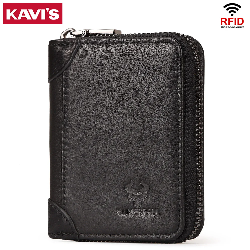 KAVIS Men's credit card bag first layer cowhide large-capacity multi-function anti-theft credit card bag
KAVIS Men's credit card bag first layer cowhide large-capacity multi-function anti-theft credit card bag