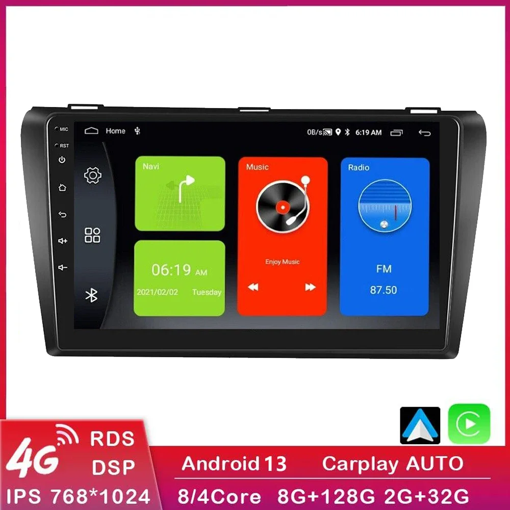 4G Android 13 для Mazda 3 2004 2005 2006 2007 2008 автомобильное радио стерео Мультимедийный видеоплеер навигация GPS беспроводной Carplay
4G Android 13 для Mazda 3 2004 2005 2006 2007 2008 автомобильное радио стерео Мультимедийный видеоплеер навигация GPS беспроводной Carplay