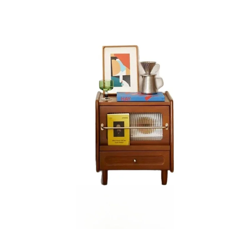 Retro bedside table Solid wood simple antique bedroom Home small locker
Retro bedside table Solid wood simple antique bedroom Home small locker