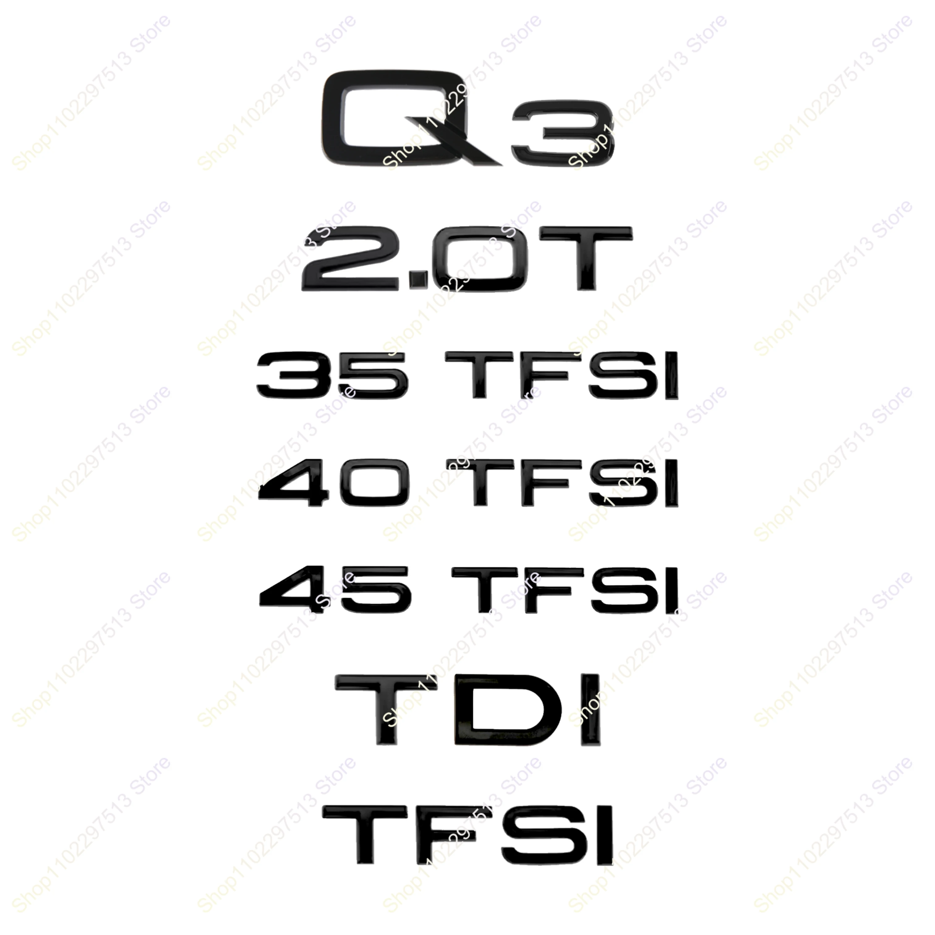 ABS Glossy Black Car Emblem Sticker Rear Trunk Tail Logo Decal Accessories For Q3 Series 2.0T TDI TFSI 35TFSI 40TFSI 45TFSI
ABS Glossy Black Car Emblem Sticker Rear Trunk Tail Logo Decal Accessories For Q3 Series 2.0T TDI TFSI 35TFSI 40TFSI 45TFSI