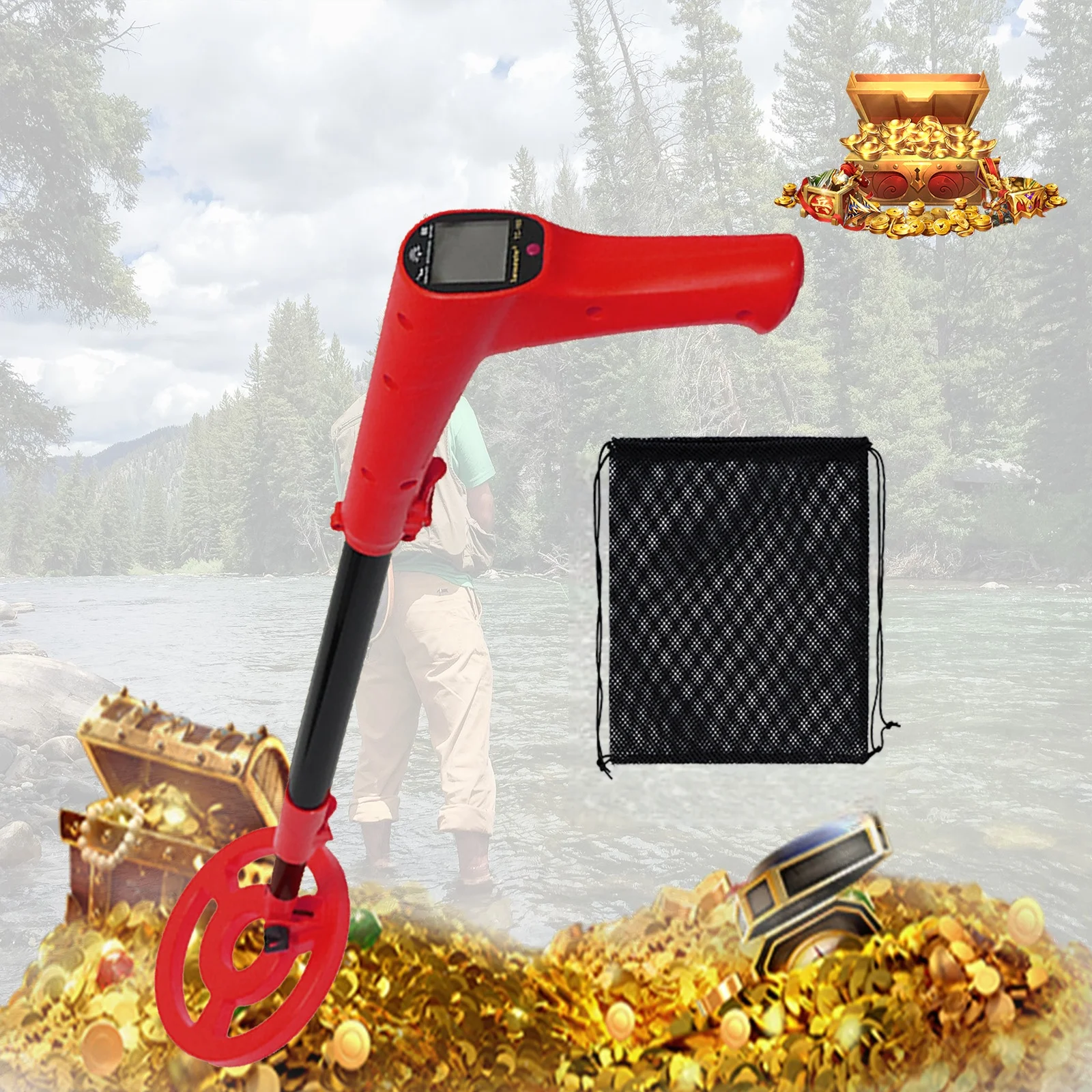 Metal Detector for Kid with Waterproof 7.87" Search Coil and High Accuracy Adjustable Stem Treasure Hunting Includes Audio Alarm
Metal Detector for Kid with Waterproof 7.87" Search Coil and High Accuracy Adjustable Stem Treasure Hunting Includes Audio Alarm