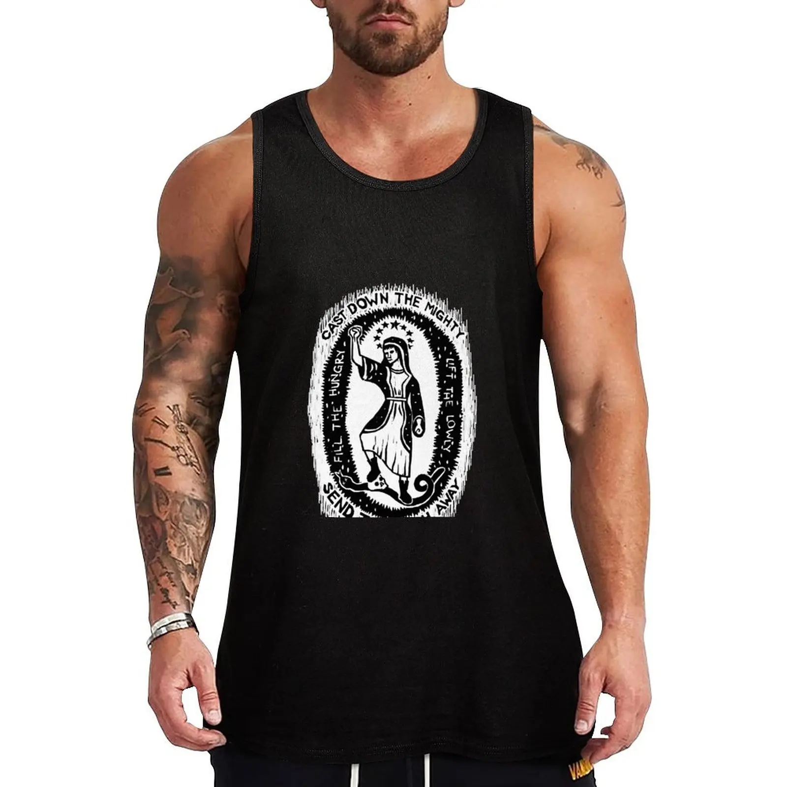 Magnificat Tank Top Vintage Graphic Tank Top Retro Print Sleeveless Tee
Magnificat Tank Top Vintage Graphic Tank Top Retro Print Sleeveless Tee