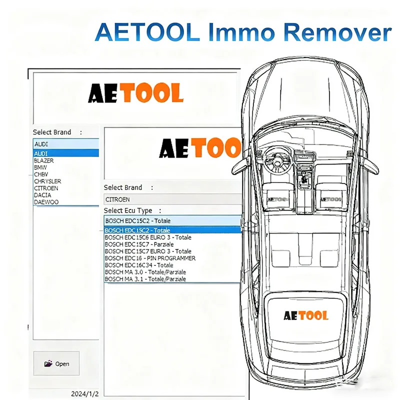 AETOOL IMMO REMOVER V1.3 Immo Eeprom Off obd2 scanner Software Virginize ECU Dump Decode ECU Calculate PIN Virgin/IMMO Remover
AETOOL IMMO REMOVER V1.3 Immo Eeprom Off obd2 scanner Software Virginize ECU Dump Decode ECU Calculate PIN Virgin/IMMO Remover