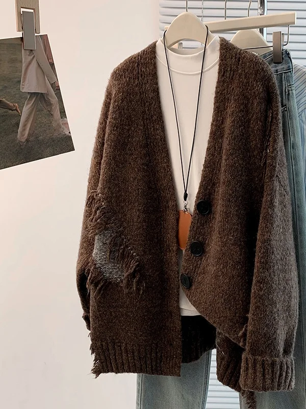 Thiened Knitted Cardigan Sweater Women's plus Size Sli Versatile Lazy Match All Thiened Outerwear Commute Vintage Loo...
Thiened Knitted Cardigan Sweater Women's plus Size Sli Versatile Lazy Match All Thiened Outerwear Commute Vintage Loo...