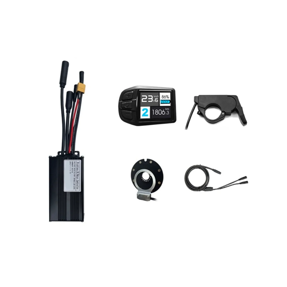 Controller System 26A 36V/48V 500W/750W Motor UKC3 Color Screen Instrument with Universal Controller Small Kit
Controller System 26A 36V/48V 500W/750W Motor UKC3 Color Screen Instrument with Universal Controller Small Kit