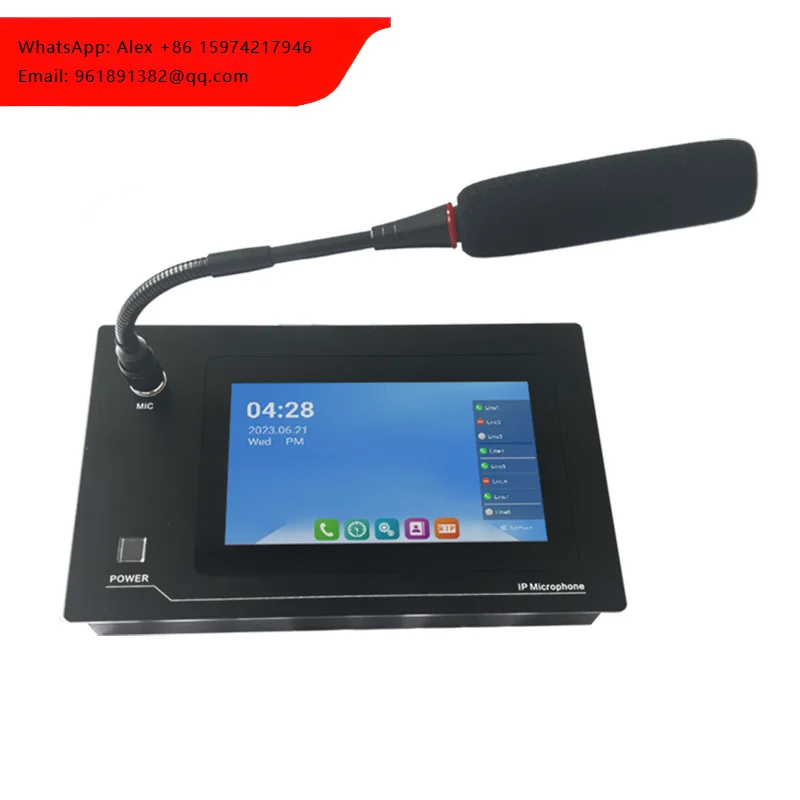 Vnetpa NS-M30 IP Paging MIC Microphone Over IP Network PA System Built-in Speaker 5W
Vnetpa NS-M30 IP Paging MIC Microphone Over IP Network PA System Built-in Speaker 5W