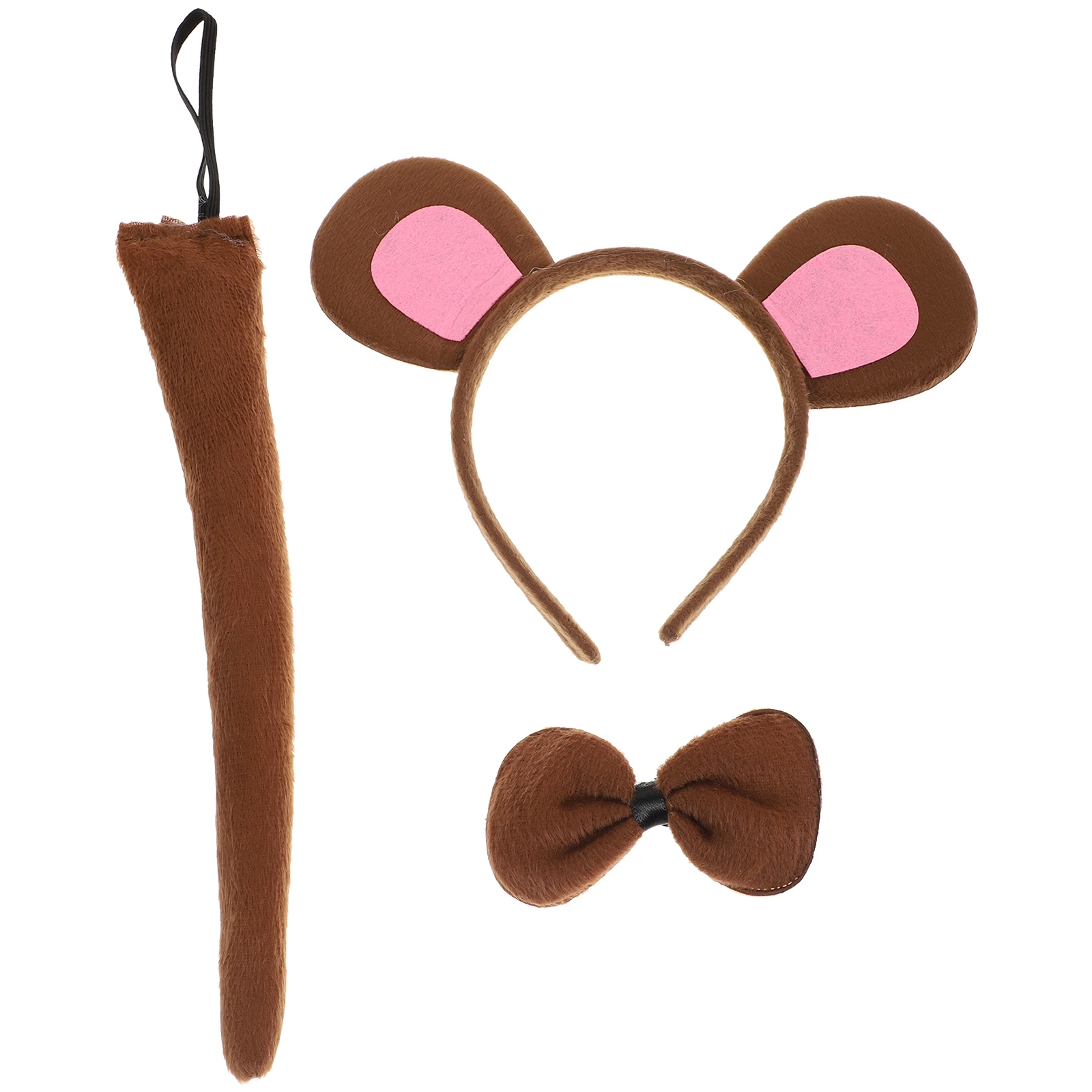 Monkey Costume Set Halloween Cosplay for Kids Adults Soft Material Ear Headband Bow Tie Tail Party Props
Monkey Costume Set Halloween Cosplay for Kids Adults Soft Material Ear Headband Bow Tie Tail Party Props