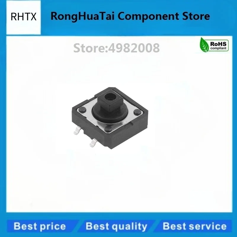 12X12X7.3 B3FS-4055P SMD Тактильный тактовый мини-кнопочный переключатель Микропереключатель мгновенного действия SMD-4
12X12X7.3 B3FS-4055P SMD Тактильный тактовый мини-кнопочный переключатель Микропереключатель мгновенного действия SMD-4