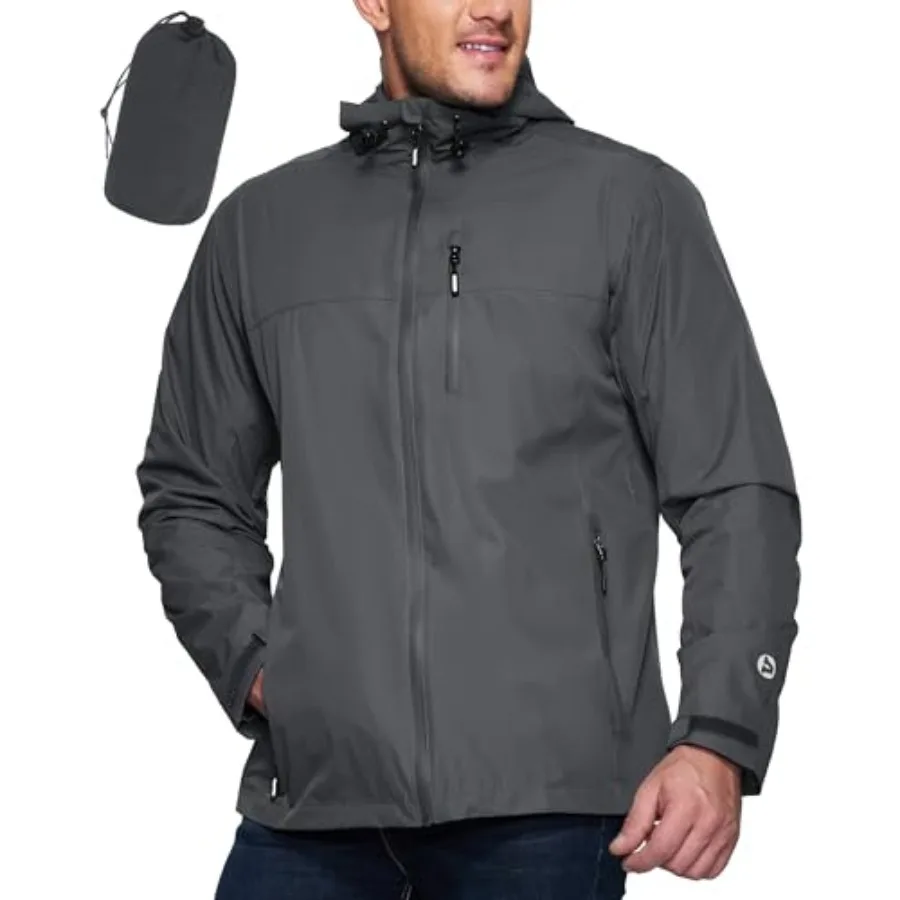 Outdoor Ventures Men's Packable Rain Jacket Waterproof Lightweight Raincoat with Hood Windproof Cycling Jackets
Outdoor Ventures Men's Packable Rain Jacket Waterproof Lightweight Raincoat with Hood Windproof Cycling Jackets