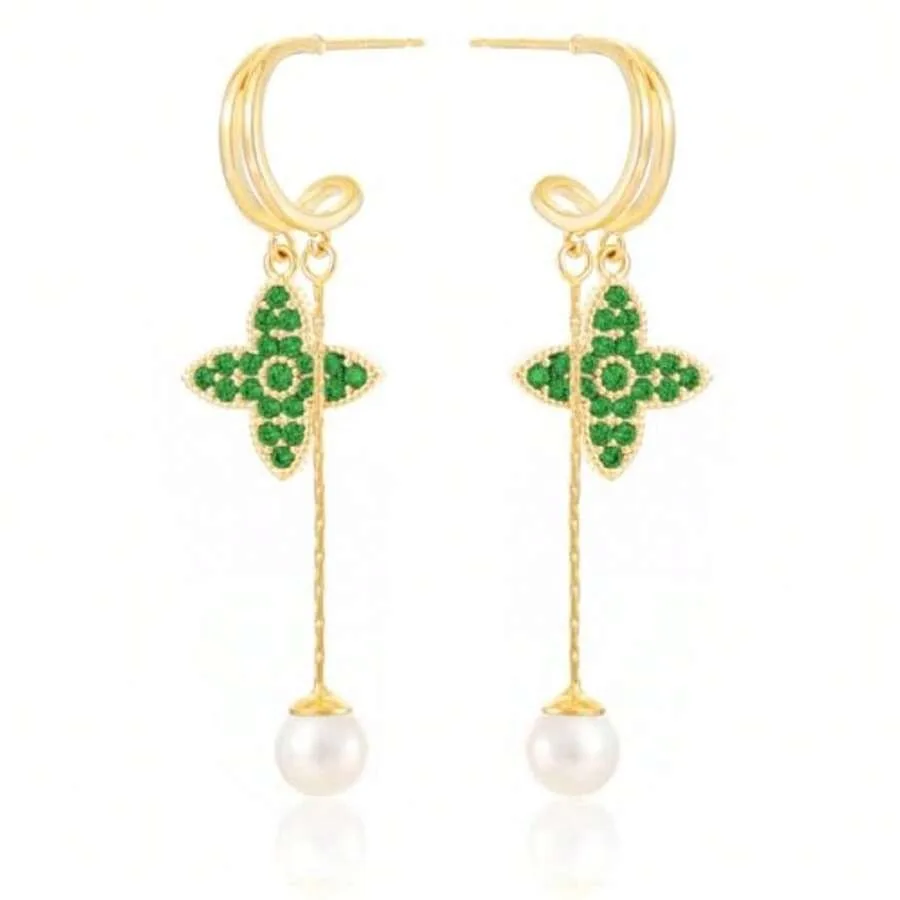 14k Gold Plated Pearl Rhinestone Dangle Earrings For Women Jewelry
14k Gold Plated Pearl Rhinestone Dangle Earrings For Women Jewelry