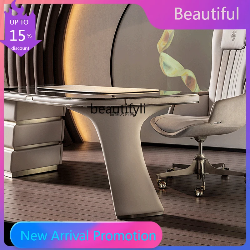 Italian Style Light Luxury Office Desk Bedroom Desk Modern Minimalist Villa Boss Desk Chair G1218
Italian Style Light Luxury Office Desk Bedroom Desk Modern Minimalist Villa Boss Desk Chair G1218