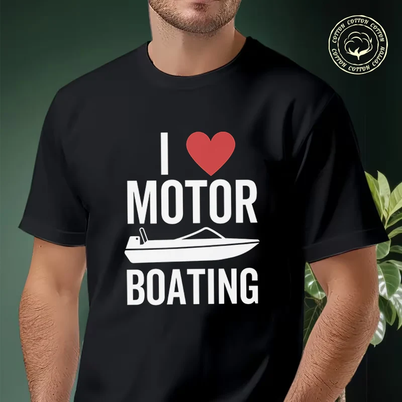 I Love Motor Boating Men's Moto T Shirt Casual Dress High Quality Mens Cotton Round Neck Short Sleeved T-shirt
I Love Motor Boating Men's Moto T Shirt Casual Dress High Quality Mens Cotton Round Neck Short Sleeved T-shirt