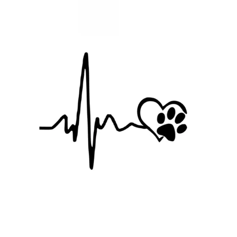 Car Sticker Fashion Heartbeat Lifeline and Claw Cat Dog Love PVC Car Sticker Creative Cover Scratch Black/White, 14cm*11cm
Car Sticker Fashion Heartbeat Lifeline and Claw Cat Dog Love PVC Car Sticker Creative Cover Scratch Black/White, 14cm*11cm