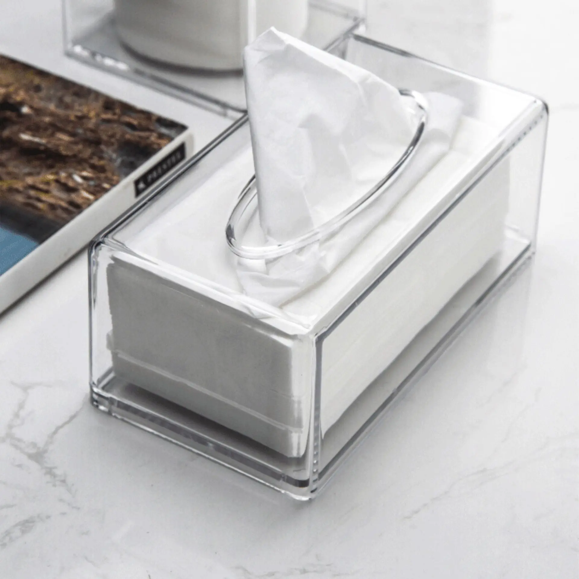 Clear Acrylic Tissue Box Holder Tissue Dispenser Napkin Holder for Car Home Bathroom Kitchen Tissue Storage Box Organizer
Clear Acrylic Tissue Box Holder Tissue Dispenser Napkin Holder for Car Home Bathroom Kitchen Tissue Storage Box Organizer