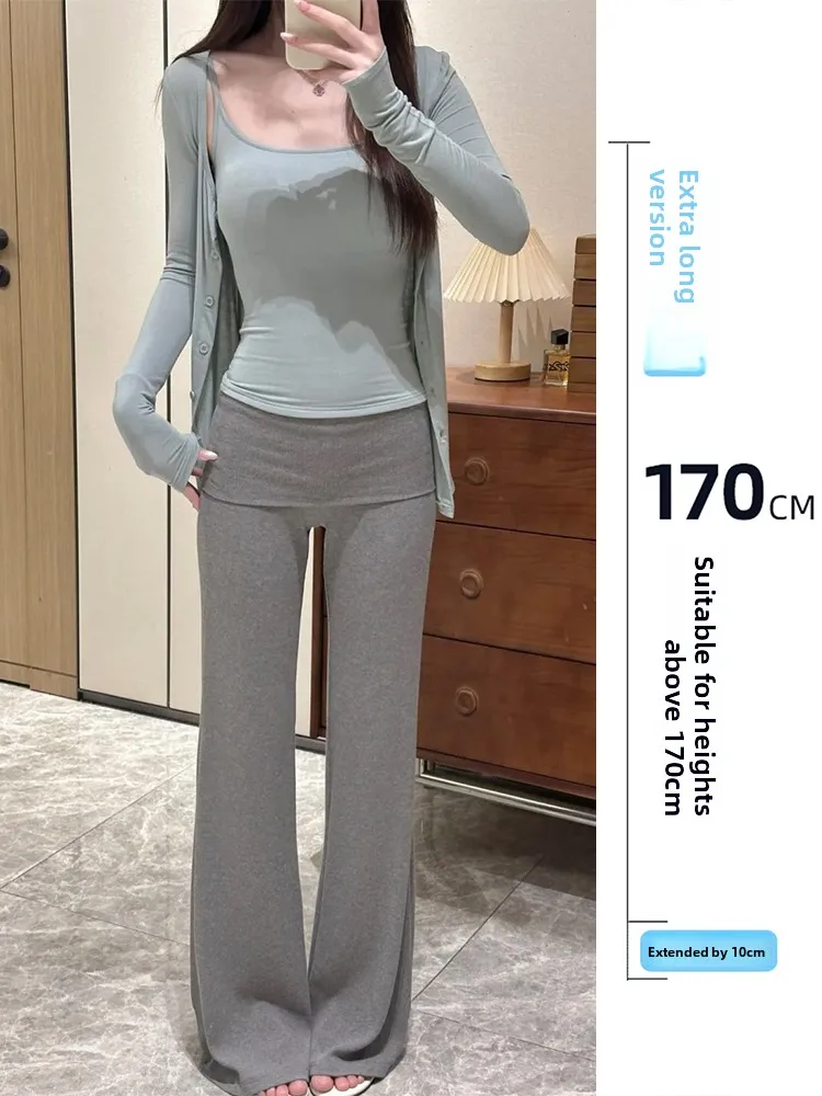 ay Knitted Casual Pants Women's Spring Autumn High Waist Design Loose Flared Pants Commute Sle Pure Color l Waist
ay Knitted Casual Pants Women's Spring Autumn High Waist Design Loose Flared Pants Commute Sle Pure Color l Waist