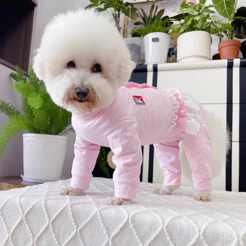 2024 Autumn Cotton Pet Dog Clothes Fashion Pink Yellow Wrap Belly Jumpsuits Hoodies For Small Medium Dog Poodle Puppy Outfits
2024 Autumn Cotton Pet Dog Clothes Fashion Pink Yellow Wrap Belly Jumpsuits Hoodies For Small Medium Dog Poodle Puppy Outfits