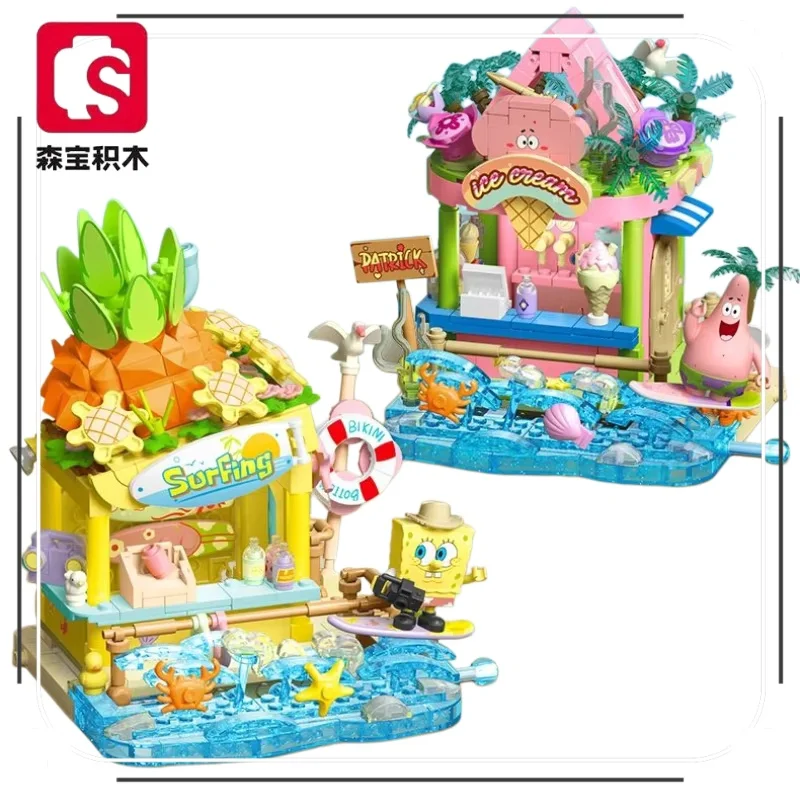 SEMBO Building Blocks SpongeBob Colorful Surfing Island Dessert House Street View Children's Assembly Toy Decoration Ornament
SEMBO Building Blocks SpongeBob Colorful Surfing Island Dessert House Street View Children's Assembly Toy Decoration Ornament