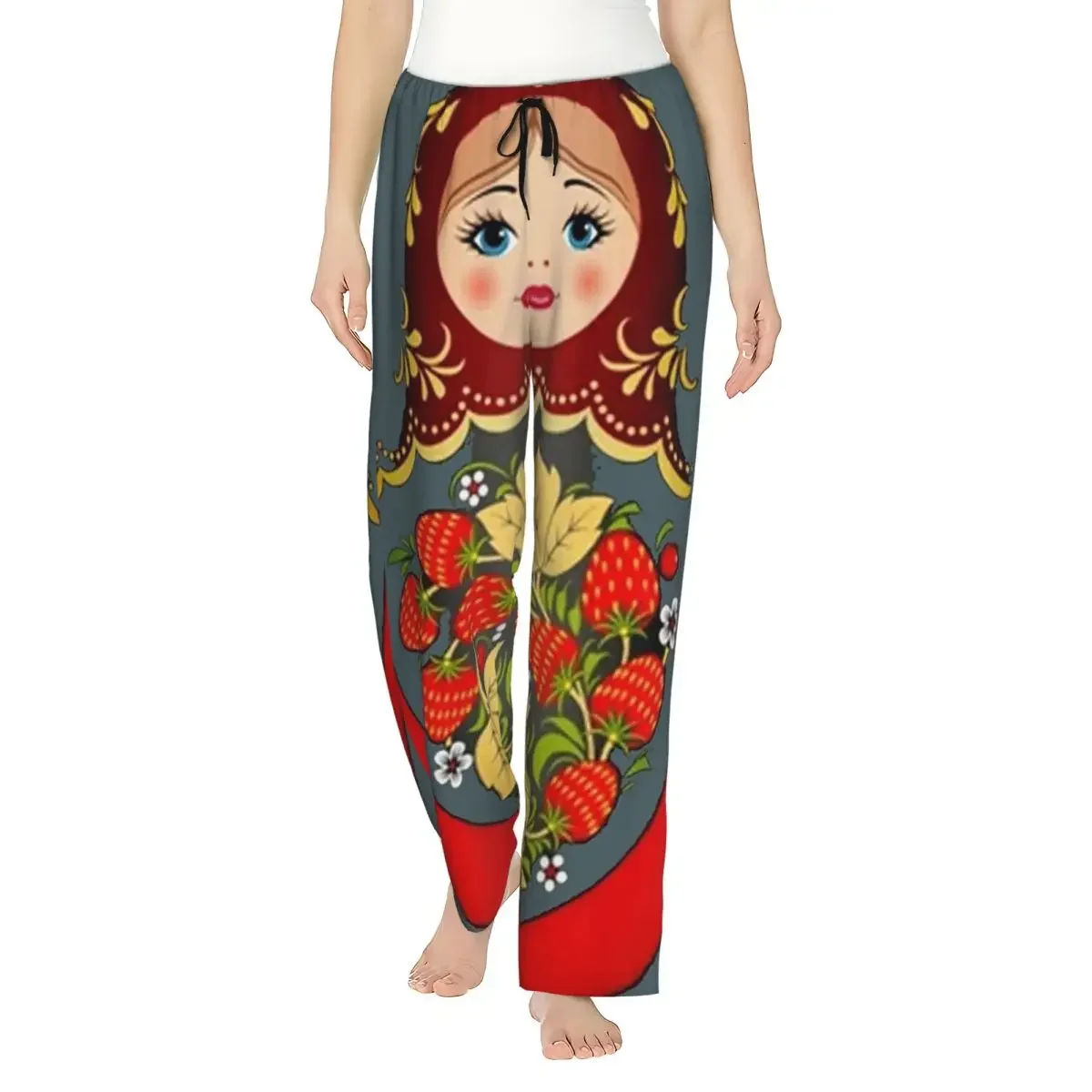Custom Matryoshka Russian Nesting Doll Women Pajama Pants Lounge Sleep Sleepwear Bottoms with Pockets
Custom Matryoshka Russian Nesting Doll Women Pajama Pants Lounge Sleep Sleepwear Bottoms with Pockets