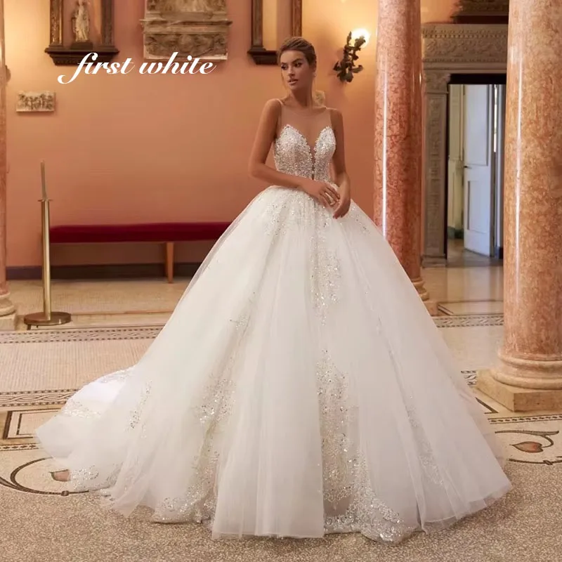 Exquisite Ball Gown Wedding Dresses For Woman Bride Sleeveless Backless Personalized Customized Robe De Mariée
Exquisite Ball Gown Wedding Dresses For Woman Bride Sleeveless Backless Personalized Customized Robe De Mariée