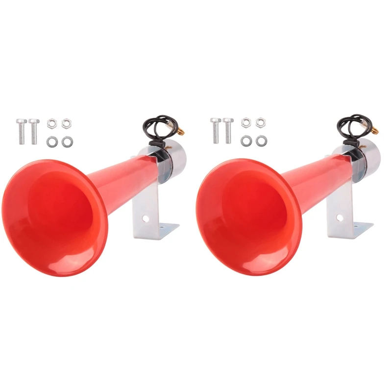 2X 12/24V 180DB Super Loud Air Horn Trumpet For Car Truck Boat Train With Air Brake
2X 12/24V 180DB Super Loud Air Horn Trumpet For Car Truck Boat Train With Air Brake