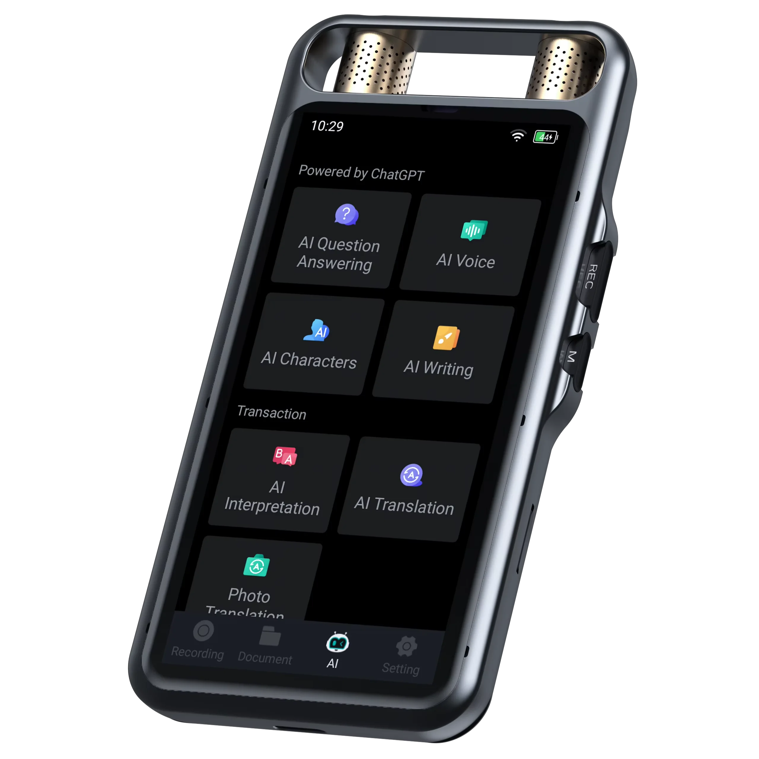 Wireless Recorder Portable Intelligent AI Language Translation Device Offline Translation 16GB Digital Recorder
Wireless Recorder Portable Intelligent AI Language Translation Device Offline Translation 16GB Digital Recorder