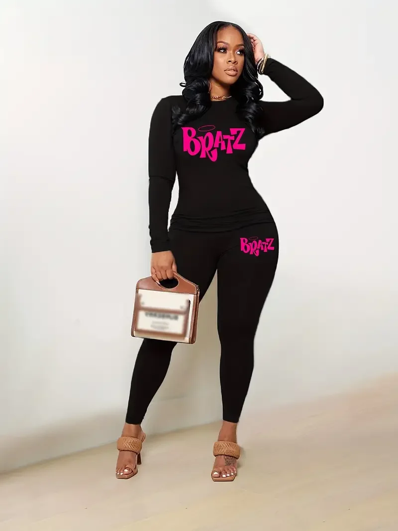 elegant women's sets Letter Print Casual Two-piece Set Long Sleeve Crew Neck Top & Slim Pants Outfits Women's Clothing sales
elegant women's sets Letter Print Casual Two-piece Set Long Sleeve Crew Neck Top & Slim Pants Outfits Women's Clothing sales