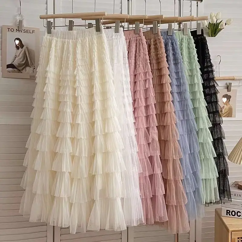 plus Size Women's Long Tulle Skirt High Waist A-Line Cake Skirt Aosphere Sense 200 Pou Polyester Fiber Gathered Mid-Length
plus Size Women's Long Tulle Skirt High Waist A-Line Cake Skirt Aosphere Sense 200 Pou Polyester Fiber Gathered Mid-Length