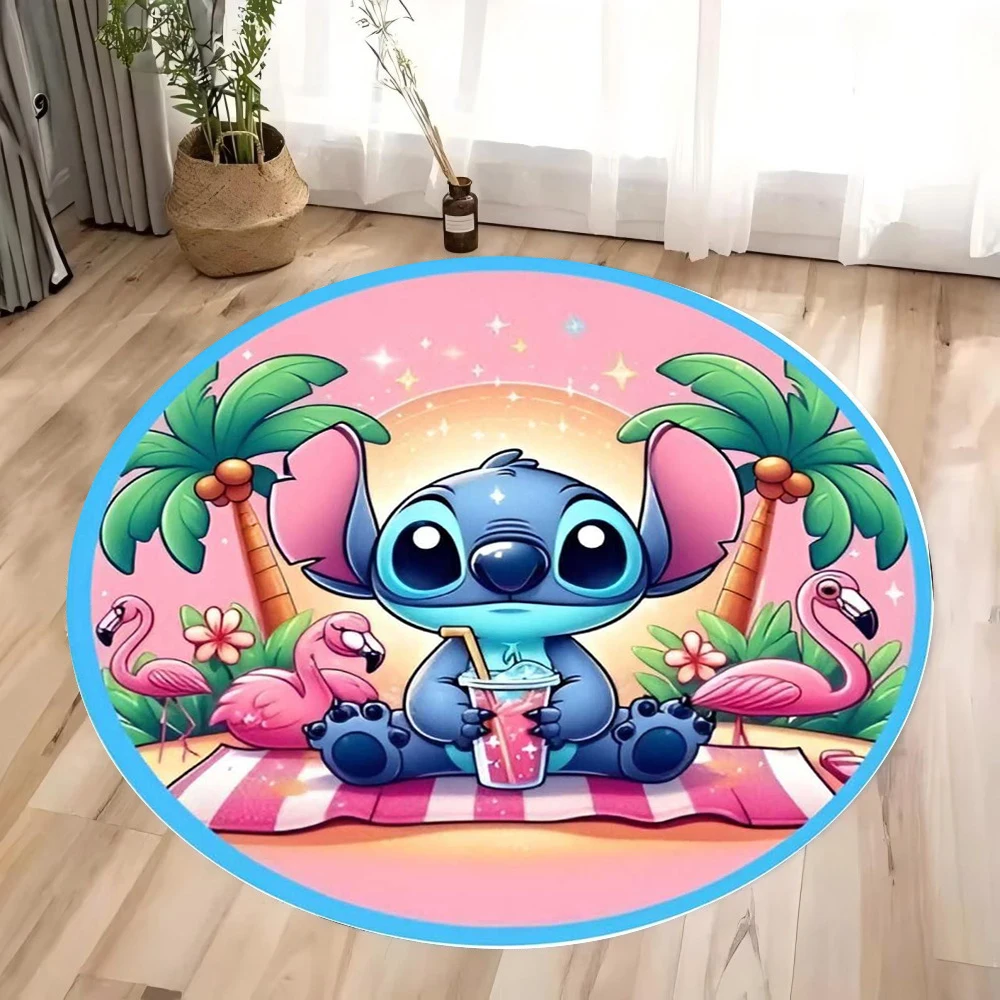 MINISO Stitch Printing Round Mat Bedroom Mechanical Washable Carpet Living Room Nonslip Floor Sofa Table Rug Home Room Decor
MINISO Stitch Printing Round Mat Bedroom Mechanical Washable Carpet Living Room Nonslip Floor Sofa Table Rug Home Room Decor