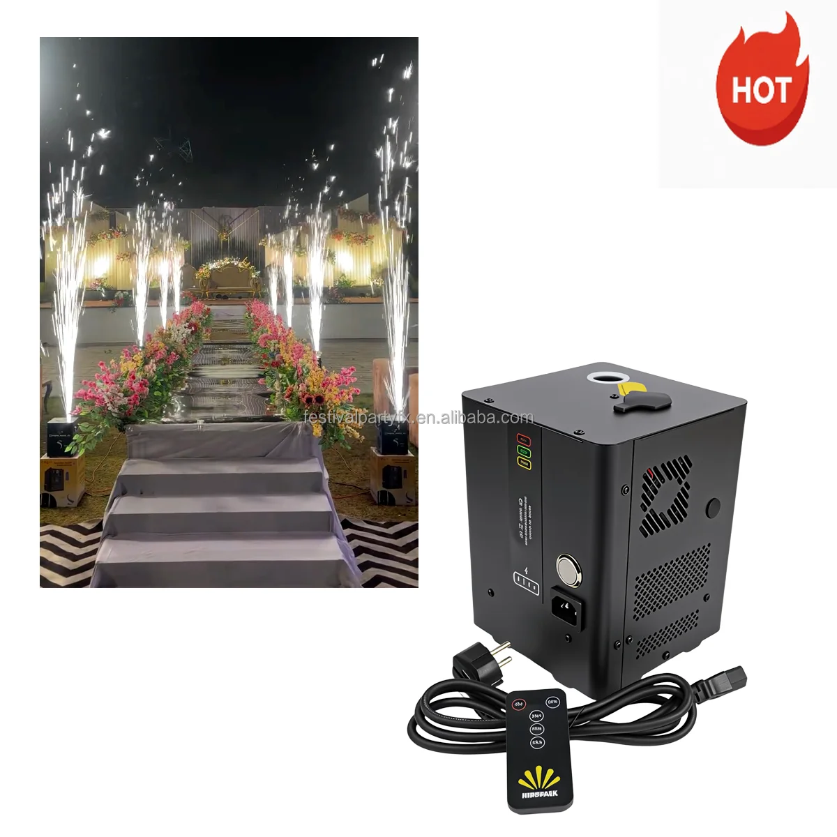 Dry Ice Rechargeable Battery Mini Spark Machine 350W 2CH DMX Monochrome Spray 3m Manual Control Cold Spark Machine DJ
Dry Ice Rechargeable Battery Mini Spark Machine 350W 2CH DMX Monochrome Spray 3m Manual Control Cold Spark Machine DJ