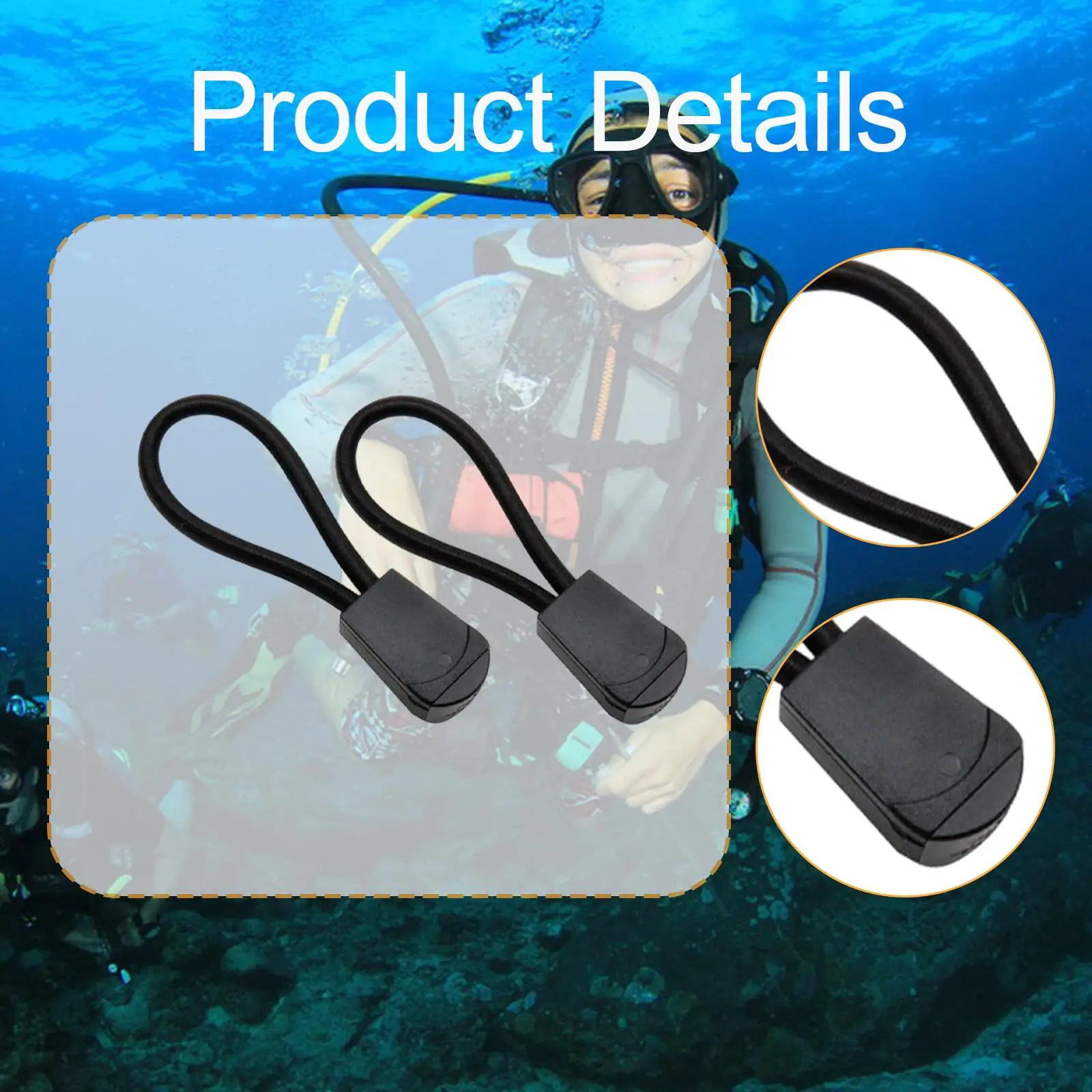Shock Cord Tie Down Strap Durable Elastic Diving Regulator Holder for Underwater Diving Device and Scuba Supplies
Shock Cord Tie Down Strap Durable Elastic Diving Regulator Holder for Underwater Diving Device and Scuba Supplies