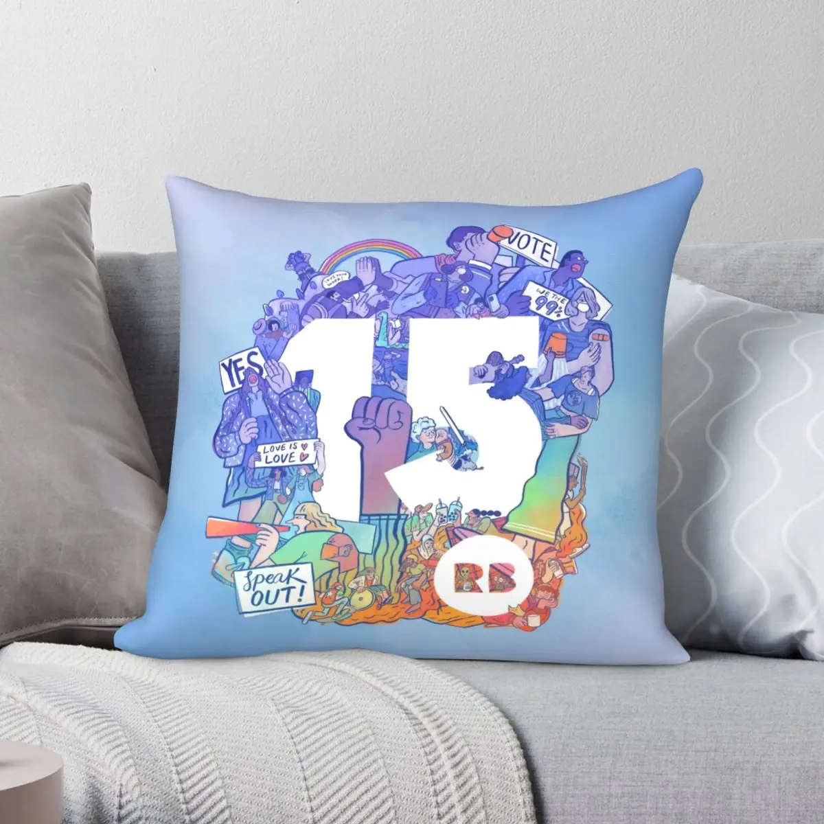 Redbubble's 15th Birthday Artwork Square Pillowcase Polyester Linen Velvet Creative Zip Decor Home Cushion Cover 18"
Redbubble's 15th Birthday Artwork Square Pillowcase Polyester Linen Velvet Creative Zip Decor Home Cushion Cover 18"