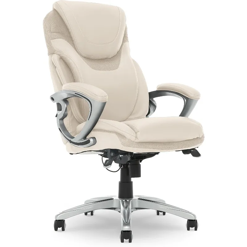 xecutive Office Chair,Ergonomic Computer Desk Chair, Comfortable Layered Body Pillows for Cushioning,Bonded Leather, Cream White
xecutive Office Chair,Ergonomic Computer Desk Chair, Comfortable Layered Body Pillows for Cushioning,Bonded Leather, Cream White