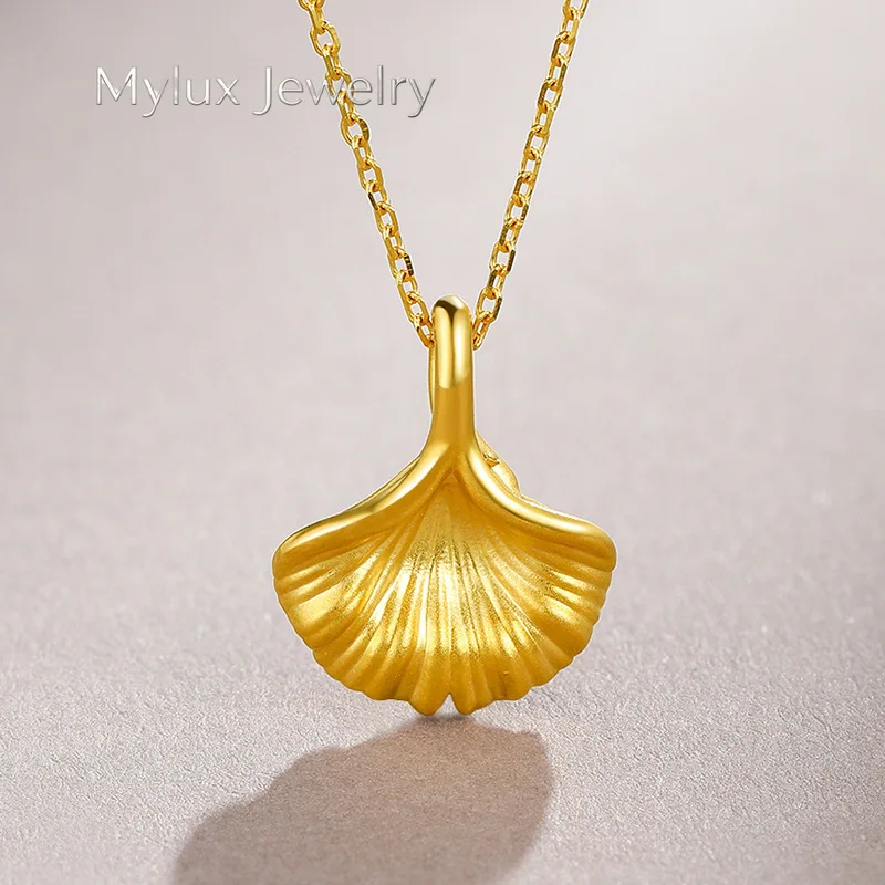 Mylux Jewelry Luxury 24K 9999 Pure Gold real gold Women's Ginkgo Leaf Pendant Necklace
Mylux Jewelry Luxury 24K 9999 Pure Gold real gold Women's Ginkgo Leaf Pendant Necklace