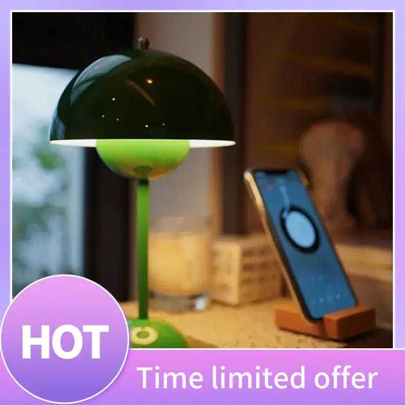 B69C Top Touch Switch LED Table Lamp Rechargeable Flower Bud Mushroom Design Living Room Decor Desk Night Stand Lamp
B69C Top Touch Switch LED Table Lamp Rechargeable Flower Bud Mushroom Design Living Room Decor Desk Night Stand Lamp
