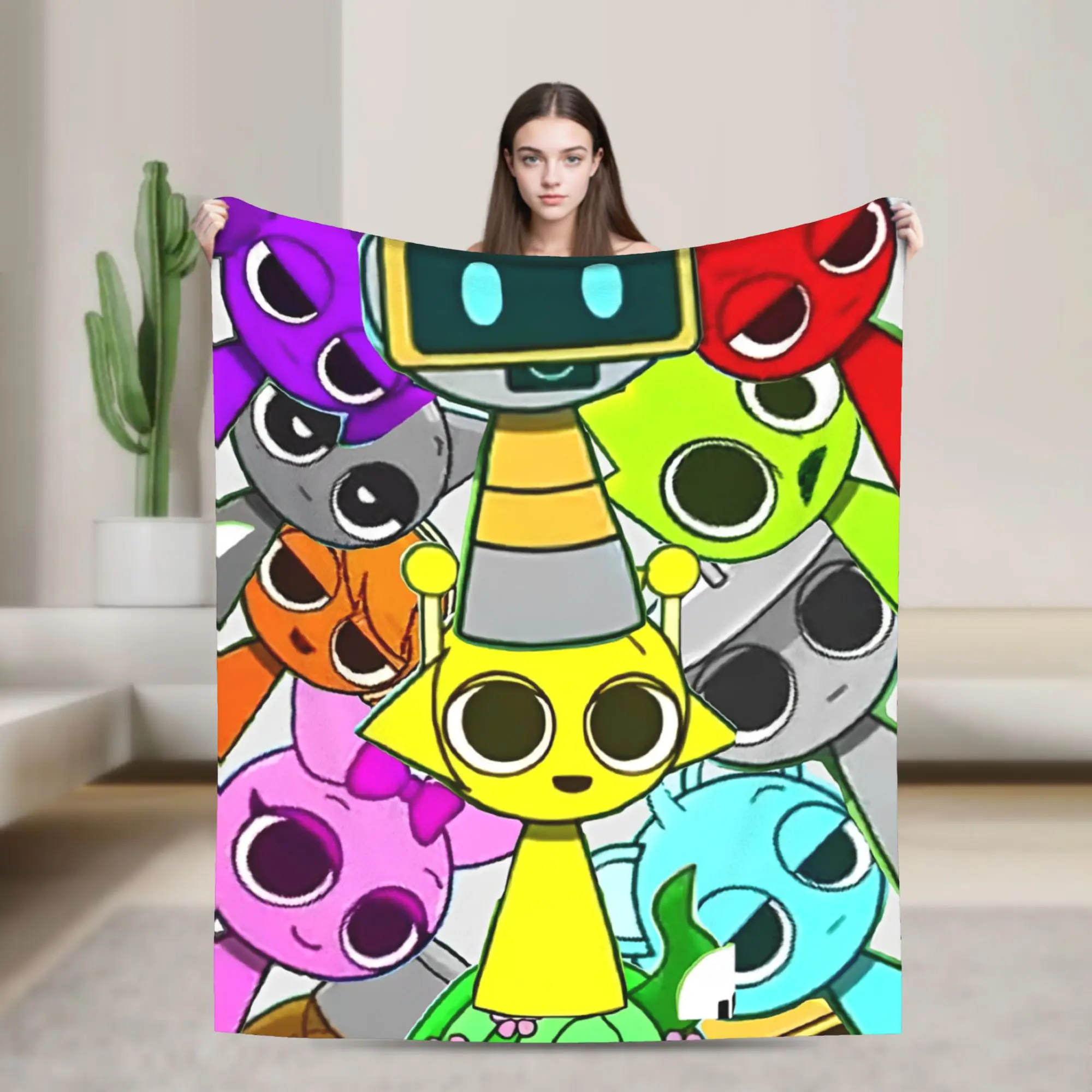 Sprunki Game Cartoon Blanket Decorative Flannel Throw Blanket For Living Room Super Warm Customized Quality Bedspread
Sprunki Game Cartoon Blanket Decorative Flannel Throw Blanket For Living Room Super Warm Customized Quality Bedspread