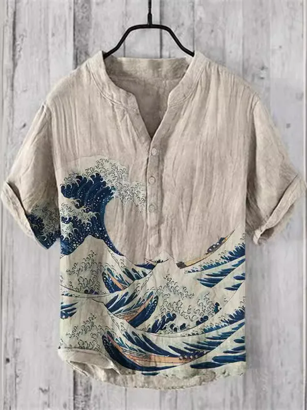 Printed Stand up Collar ort Sve irt Floral Design Casual Loose Fit Men's irt All Seasons Versatile Chinese Production
Printed Stand up Collar ort Sve irt Floral Design Casual Loose Fit Men's irt All Seasons Versatile Chinese Production