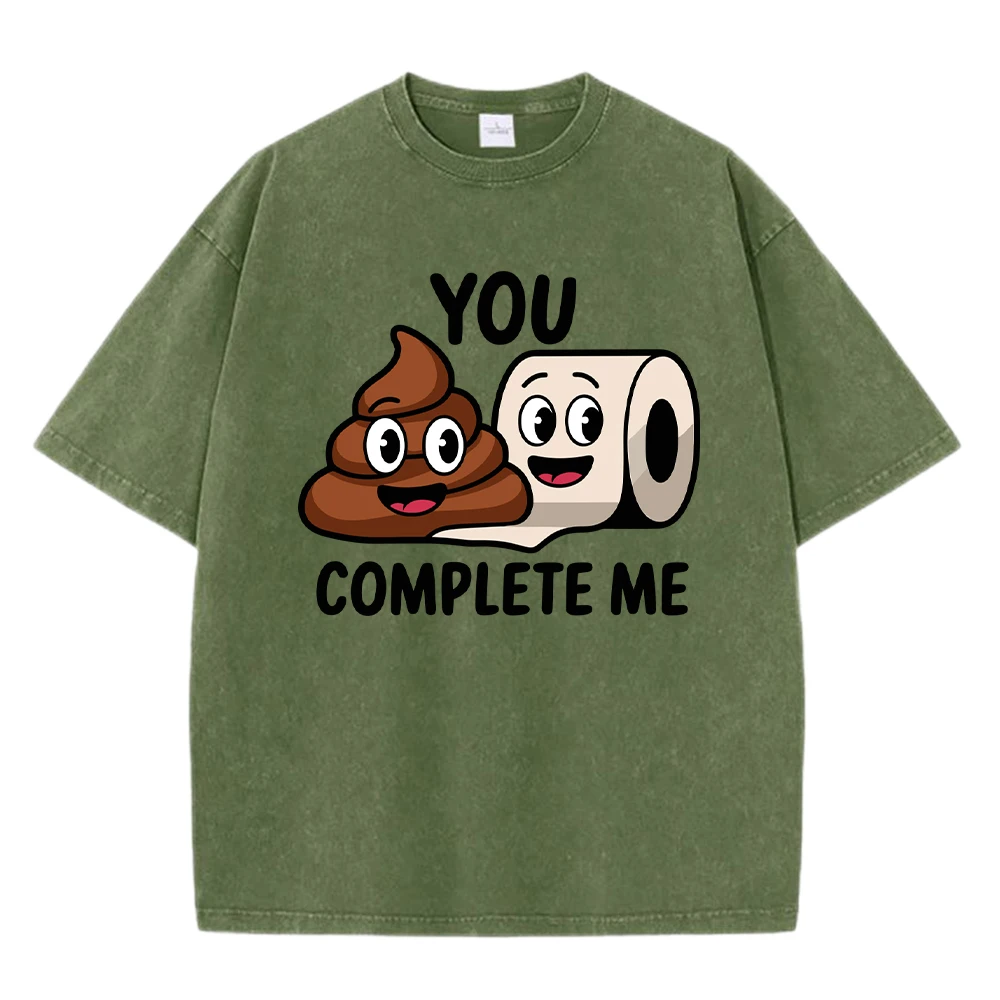 You Complete Me Fun Prints Men Washed Tee Shirts Crewneck Casual Sportswear Cotton Comfortable Top Hip Hop Loose T-Shirt
You Complete Me Fun Prints Men Washed Tee Shirts Crewneck Casual Sportswear Cotton Comfortable Top Hip Hop Loose T-Shirt
