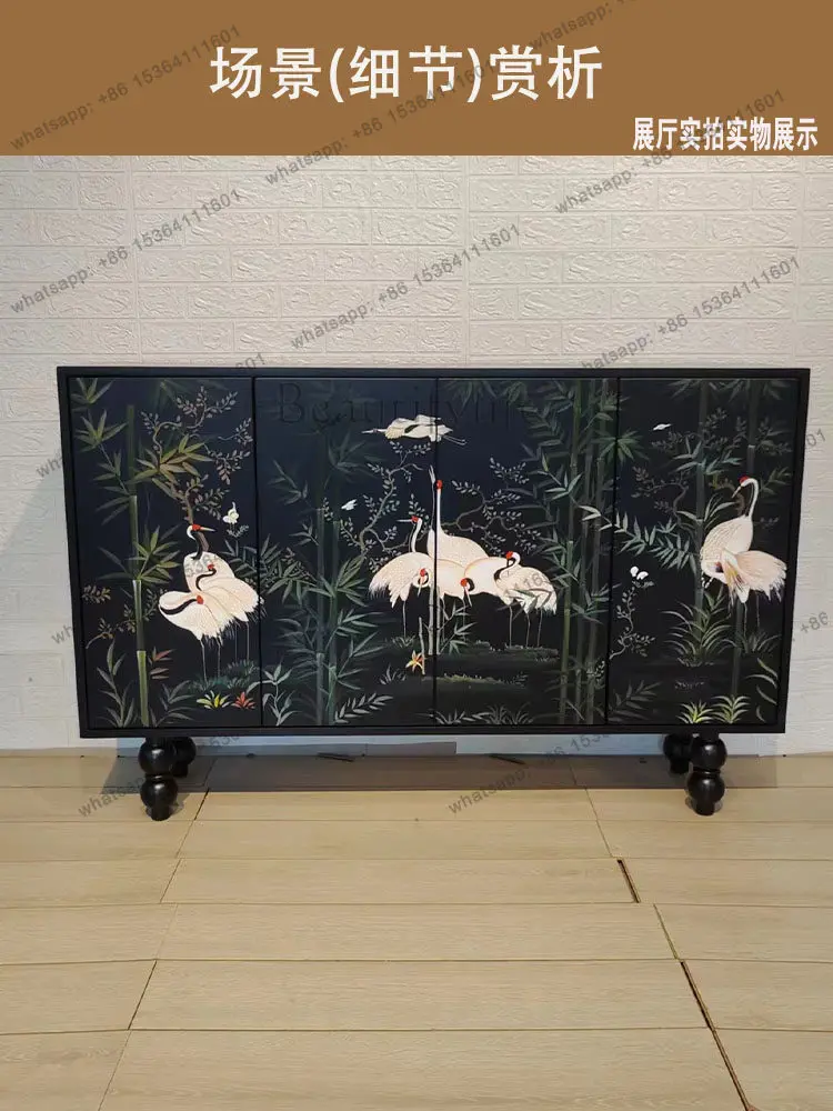 Medieval style entrance cabinet, living room entrance aisle decoration cabinet, painted advanced sense
Medieval style entrance cabinet, living room entrance aisle decoration cabinet, painted advanced sense