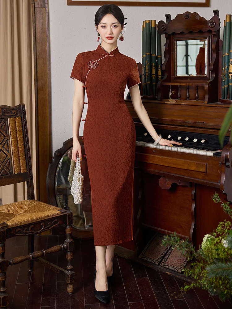 Red Chinese Sle Long Qipao Dr Women's Summer Vintage Refitted Ele Personali New 2025 Breathable Polyester Fiber
Red Chinese Sle Long Qipao Dr Women's Summer Vintage Refitted Ele Personali New 2025 Breathable Polyester Fiber