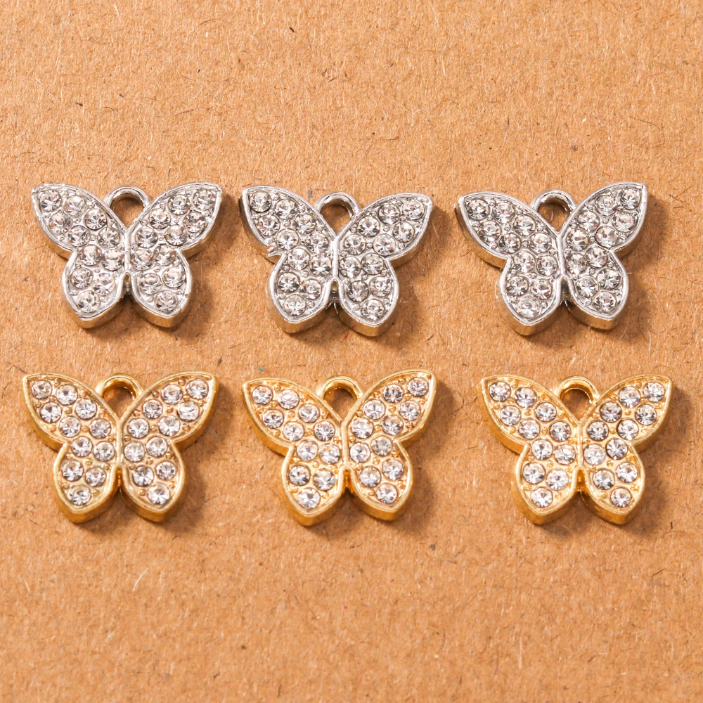 10pcs Cute Crystal Butterfly Charms Pendants for Necklace Earrings Bracelet DIY Jewelry Making Accessories Supplies
10pcs Cute Crystal Butterfly Charms Pendants for Necklace Earrings Bracelet DIY Jewelry Making Accessories Supplies