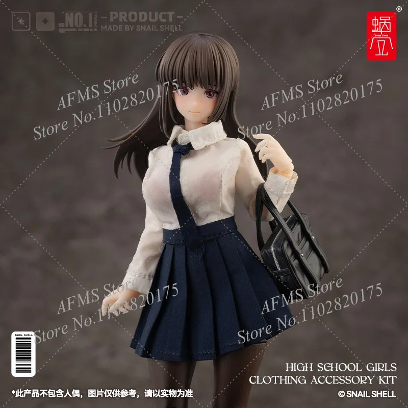 SNAIL SHELL 1/12 Scale Women Soldier White Shirt Pleated Skirt Handbag Shoes JK Uniform Pack Fit 6Inch Action Figure Body
SNAIL SHELL 1/12 Scale Women Soldier White Shirt Pleated Skirt Handbag Shoes JK Uniform Pack Fit 6Inch Action Figure Body