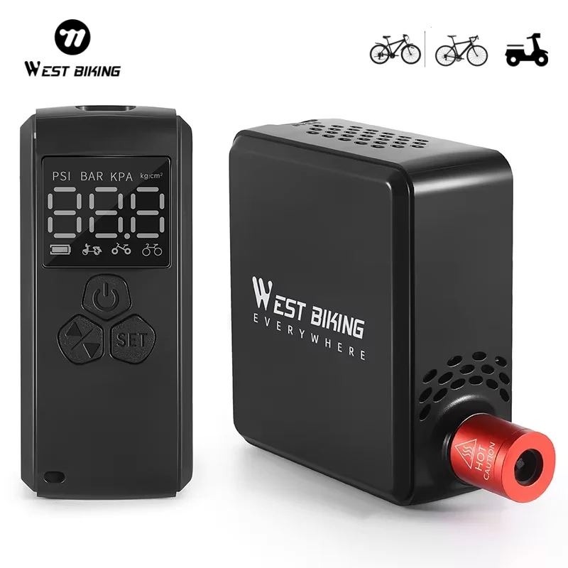 Велосипедный насос WEST BIKING, мини-электрический воздушный насос 150PSI, портативный насос для мотоциклетных автомобильных шин с ЖК-дисплеем, аксессуары для велосипеда
Велосипедный насос WEST BIKING, мини-электрический воздушный насос 150PSI, портативный насос для мотоциклетных автомобильных шин с ЖК-дисплеем, аксессуары для велосипеда