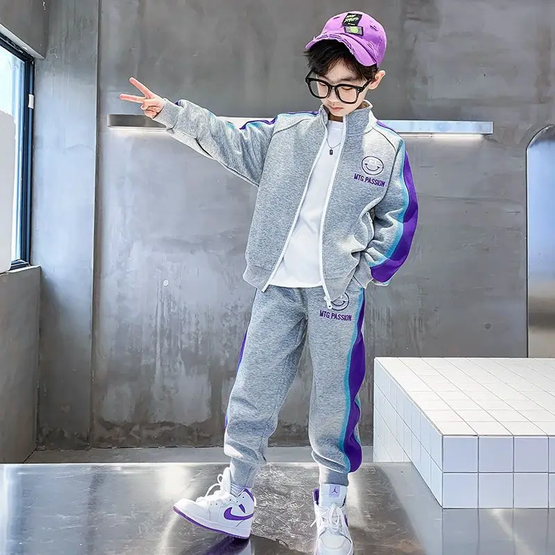 2022 Casual Fashion Boy Clothes Set Tracksuit Children Spring Autumn Boys Jacket +Pants 2Pcs/Sets Kids Cotton Sport Suit 4-14Y
2022 Casual Fashion Boy Clothes Set Tracksuit Children Spring Autumn Boys Jacket +Pants 2Pcs/Sets Kids Cotton Sport Suit 4-14Y