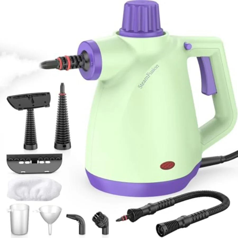 1050W Powerful Steam Cleaner with 9pcs Accessories and Safety Lock Quick Heating Pressurized Handheld Steam Cleaner for Home Mu
1050W Powerful Steam Cleaner with 9pcs Accessories and Safety Lock Quick Heating Pressurized Handheld Steam Cleaner for Home Mu